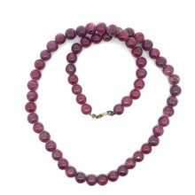 Natural Ruby Plain Ball Gemstone Precious Gemstone Necklace