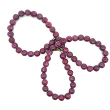 Natural Ruby Plain Ball Gemstone Precious Gemstone Necklace