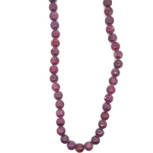 Natural Ruby Plain Ball Gemstone Precious Gemstone Necklace