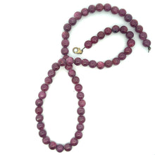 Natural Ruby Plain Ball Gemstone Precious Gemstone Necklace