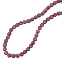 Natural Ruby Plain Ball Gemstone Precious Gemstone Necklace