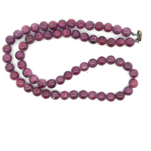 Natural Ruby Plain Ball Gemstone Precious Gemstone Necklace