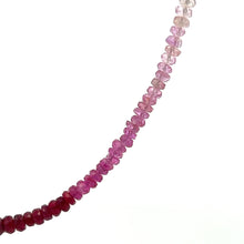 Natural Ruby Rondelle Facet Cut Beads Precious Necklace