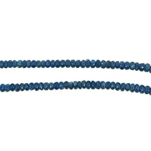 Natural Blue Sapphire Rondelle Facet Cut Beads Precious Necklace