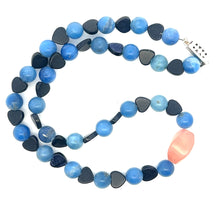 Natural Sodalite, Sunstone, Rose Quartz Healing Chakras Necklace