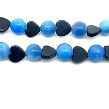 Natural Sodalite, Sunstone, Rose Quartz Healing Chakras Necklace