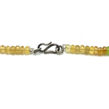 Spessartite Natural, Amethyst, Peridot, and Citrine Gemstone Necklace
