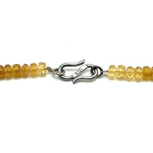 Black Tourmaline Natural, Citrine, and Peridot Gemstone Necklace