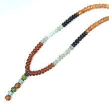 Natural Citrine Peridot Aquamarine Spessartite Smoky Quartz Handmade Necklace