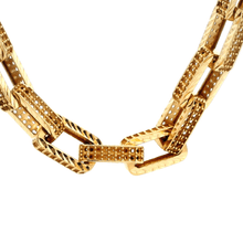 14K Yellow Gold Chain Necklace Jewelry Mounting - JEWELNJOY