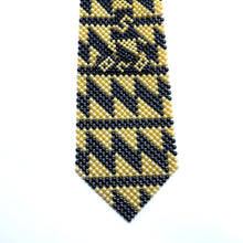 Handcrafted Chevron Pattern Pearl Tie Unique Modern Necktie