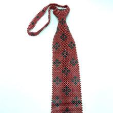 Handcrafted Diamond Pattern Pearl Tie Elegant Unique Necktie