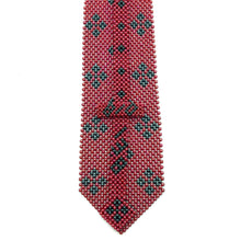 Handcrafted Diamond Pattern Pearl Tie Elegant Unique Necktie