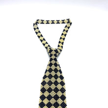 Handcrafted Argyle Pattern Pearl Tie Timeless and Refined