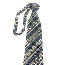 Handcrafted Greek Pattern Pearl Tie Classical Elegance