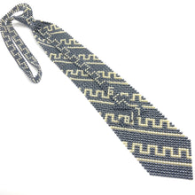 Handcrafted Greek Pattern Pearl Tie Classical Elegance