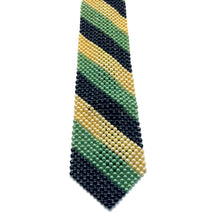 Handcrafted Stripes Pattern Pearl Tie Classic Lines and Style