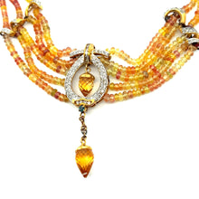9K Yellow Gold Necklace Earring Set with Natural Diamond & Sapphire Beads Jewellery