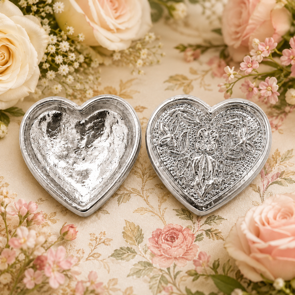 Handcrafted 999 Silver Heart Box | Luxury Keepsake Trinket Jewelry