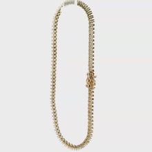 18K Yellow Gold Tennis Prong Set Bracelet Mounting