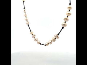 Fresh Water Pearl Oval 9x7mm June Birth Gemstone Necklace