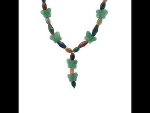 Natural Jasper & Butterfly Jade Earthy Gemstone Handmade Necklace