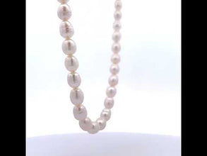 Classic Plain White Pearl June Birthstone Necklace