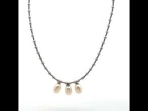 Fresh Water Pearl Oval 10x8mm June Birth Gemstone Necklace