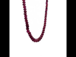 Natural Ruby Rondelle 5mm Facet Cut Beads Precious Necklace