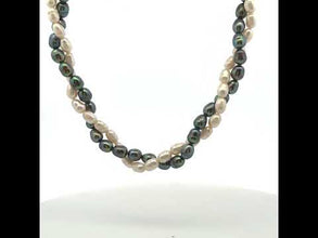 Pearl Classic Two-Tone Twisted Necklace