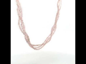 Natural Rose Quartz Rondelle Facet Bead Gemstone Necklace Jewelry