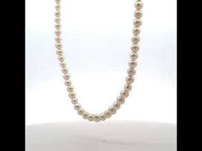 Pearl Classic June Birthstone White Plain Necklace