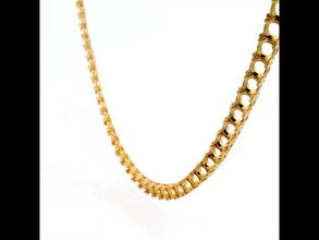 18K Yellow Gold Tennis Necklace Mounting