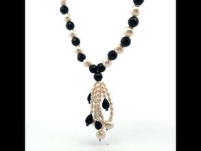 Natural Tourmaline & Pearl Gemstone Handmade Necklace Jewelry