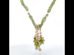 Natural Peridot Citrine Briolette Plain Pearl Gemstone 16