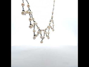 Pearl Elegant White Festoon Style Necklace