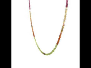 Natural Tondu Sapphire Rondelle Facet Cut Beads Precious Necklace