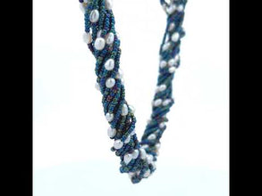 Pearl with Seed Beads Twisted Handmade Necklace