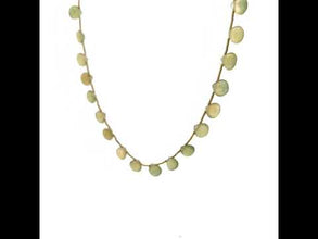 Natural Emerald Heart Briolette Bead Gemstone Necklace Jewelry