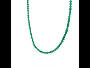 Natural Green Onyx Hexagon Facet Bead Gemstone Necklace Jewelry