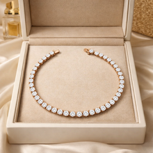 925 Sterling Silver 3.75 mm Tennis Bracelet Premium White Cubic Zirconia 7 Inch Classic Luxury Bracelet