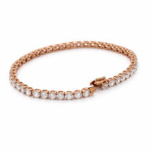 925 Sterling Silver 3.75 mm Tennis Bracelet Premium White Cubic Zirconia 7 Inch Classic Luxury Bracelet