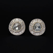 14K Yellow Gold Diamond Polki Earrings – Lightweight Design with Timeless Indian Character - JEWELNJOY