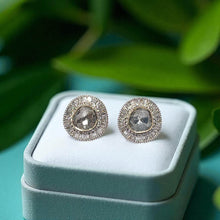 14K Yellow Gold Diamond Polki Earrings – Lightweight Design with Timeless Indian Character - JEWELNJOY