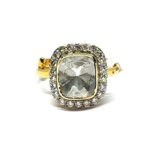 14K Yellow Gold Diamond Polki Ring – Refined Occasion Wear with Regal Indian Detailing - JEWELNJOY