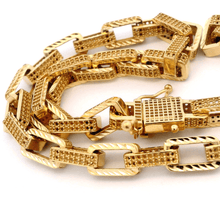 14K Yellow Gold Chain Necklace Jewelry Mounting - JEWELNJOY