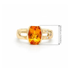 Yellow Gold Citrine Ring