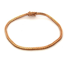18K Pink Gold Tennis Bracelet Mounting – Custom Jewelry Setting - JEWELNJOY