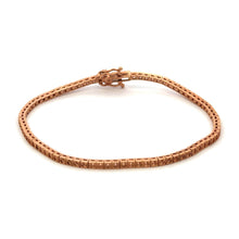 18K Pink Gold Tennis Bracelet Mounting – Custom Jewelry Setting - JEWELNJOY