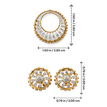 18K Two-Tone Gold | Natural Diamond & Amethyst Sunburst Pendant & Earrings Set | Statement Fine Jewelry - Pendant